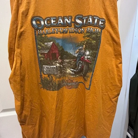 Harley-Davidson Men's Bold Orange Tee - Picture 2 of 3